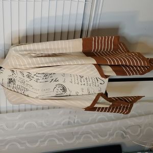 Staccato Tan brown and cream shawl cardigan